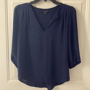 19 Cooper Navy Blouse